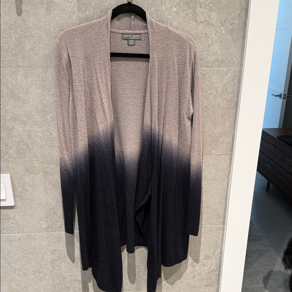 Barefoot Dreams Calypso Wrap Ombre Cardigan in Grey and Blue